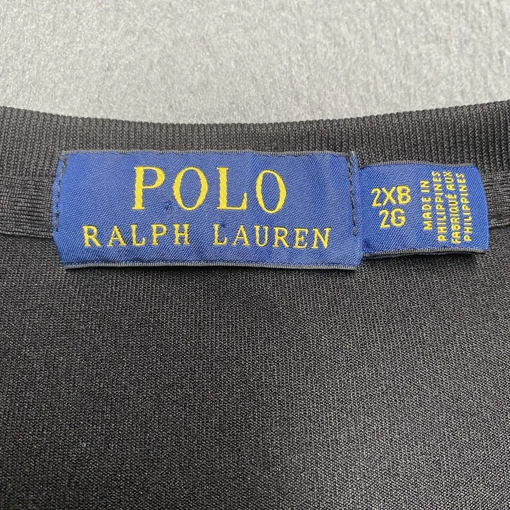Polo Ralph‎ Lauren Shirt Mens Big 2X Black Blackwatch Polo Team Jersey Tee